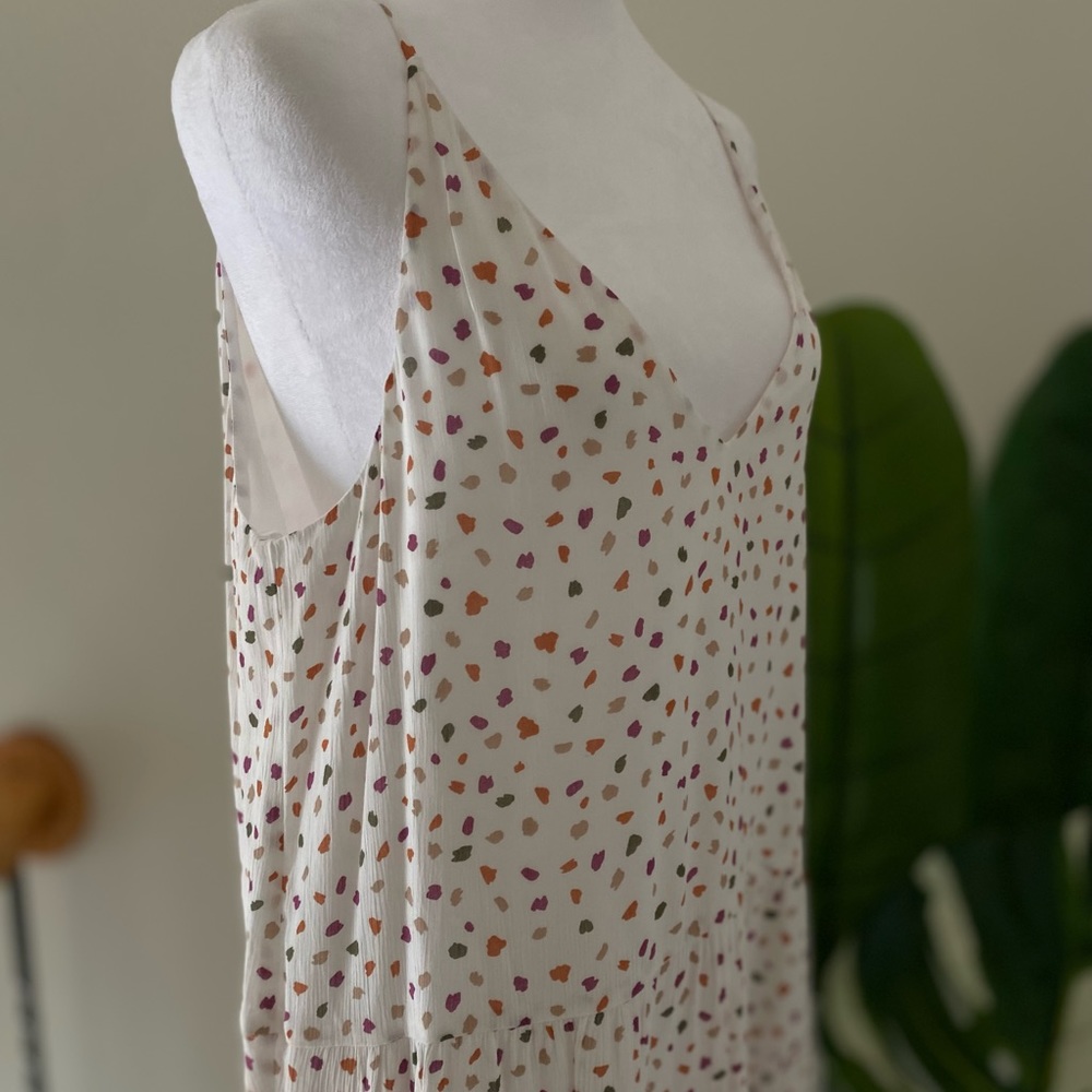 BCBG white slip dress